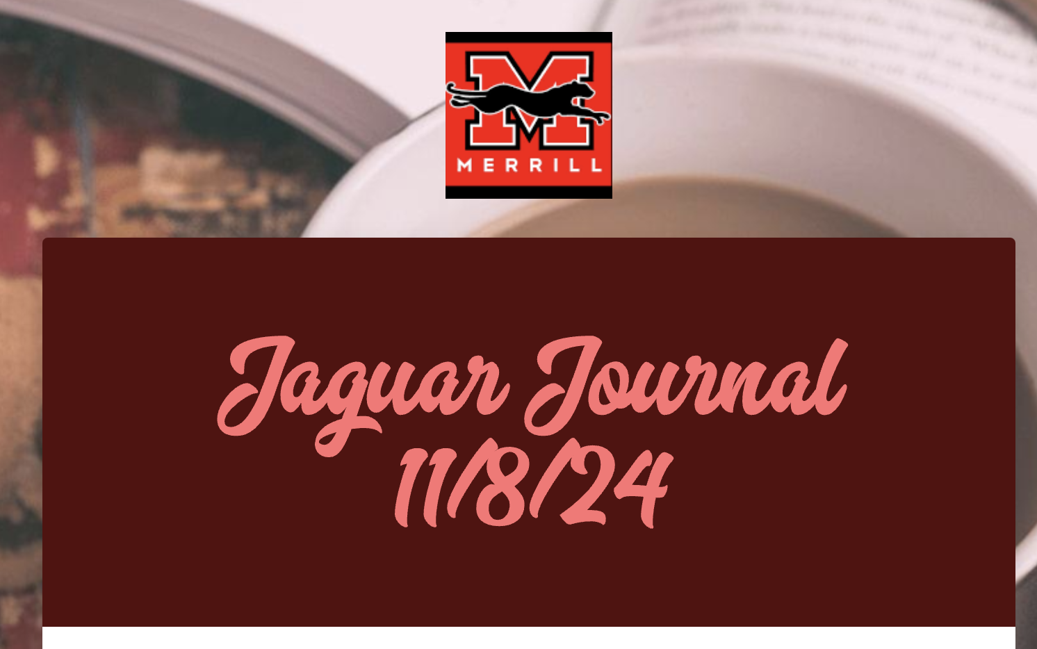 Jaguar Journal 11/8/24